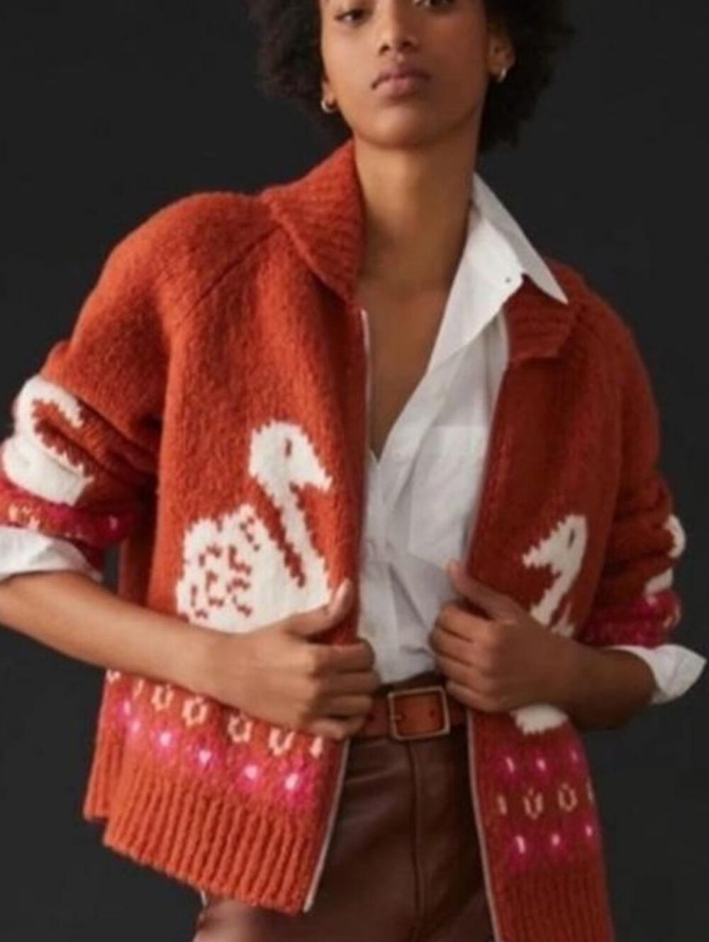 Anthrologie Maeve Zip Cardigan Sweater * Small * NWOT *GORGEOUS
